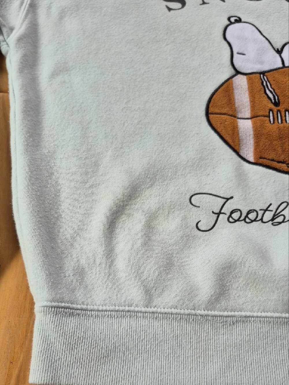 Snoopy Football Club Light Blue Crewneck Sweatshirt - Picture 13 of 16